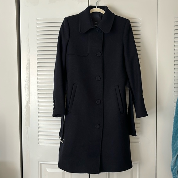 Belted Wool Coat - Picture 1 of 7